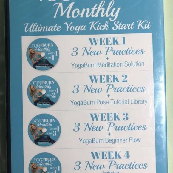 lot of 3 Yoga Dvds !Yoga Burn monthly, Yoga Gets Better With Age & More Yoga PBS - Picture 3 of 9
